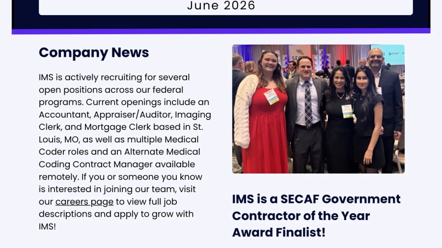 Preview of the first page of the newsletter