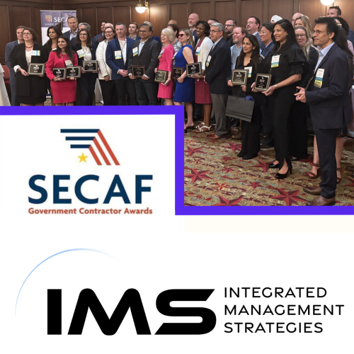 IMS CEO Ambreen Javed accepting a plaque